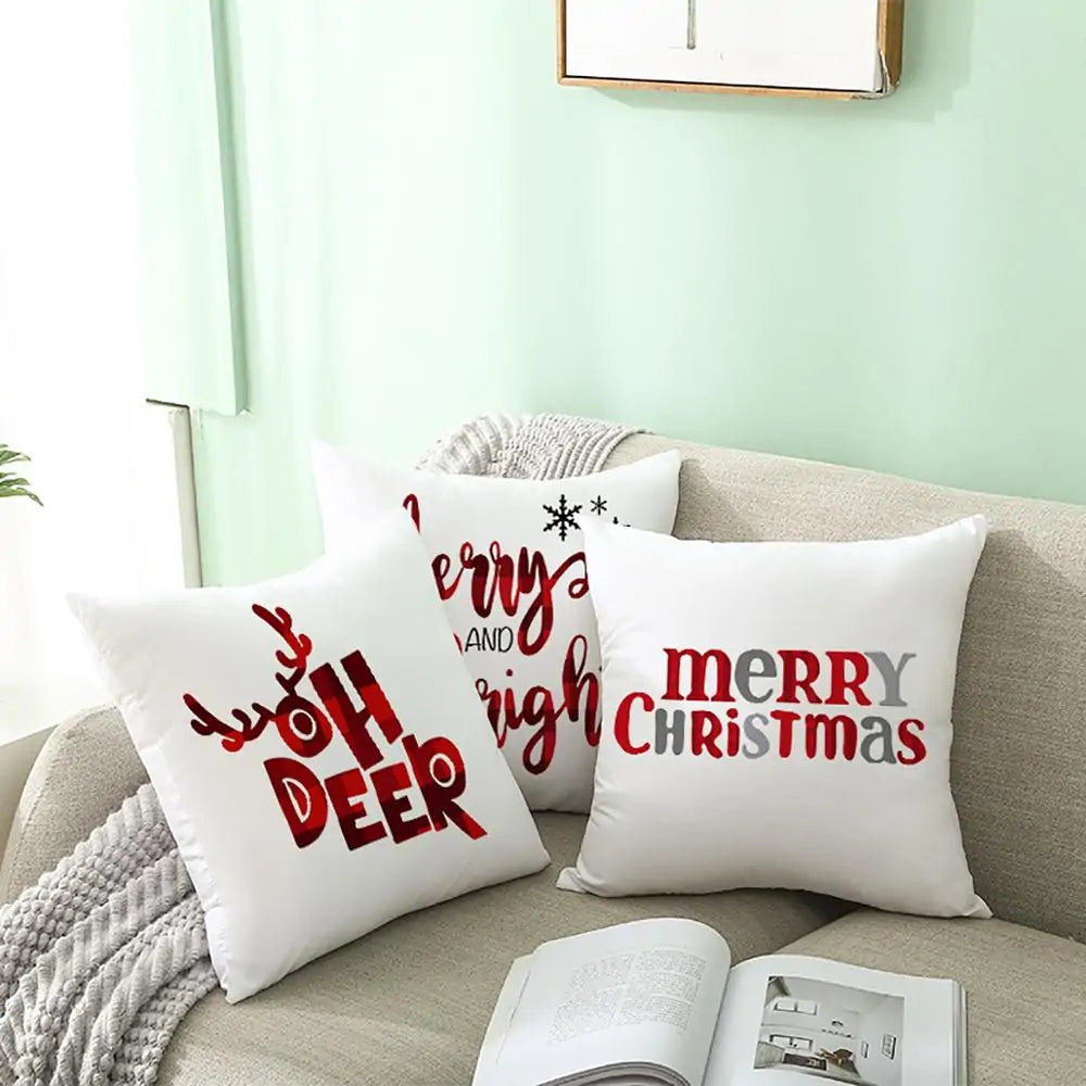 Cartoon Christmas Pillow Cover