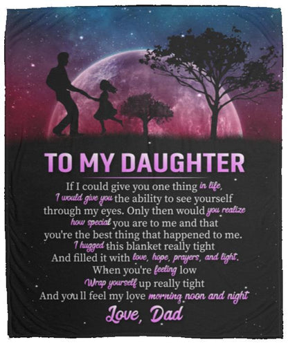 To My Daughter | Love Dad | Blanket