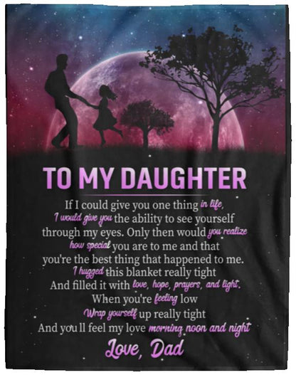 To My Daughter | Love Dad | Blanket