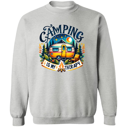 Camping is My Therapy | Sweatshirt | Hoodie | Seasonal Apparel