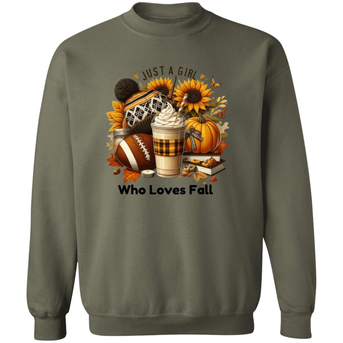 Just a Girl Who Loves Fall Sunflower | Sweatshirt | Hoodie | Fall Apparel