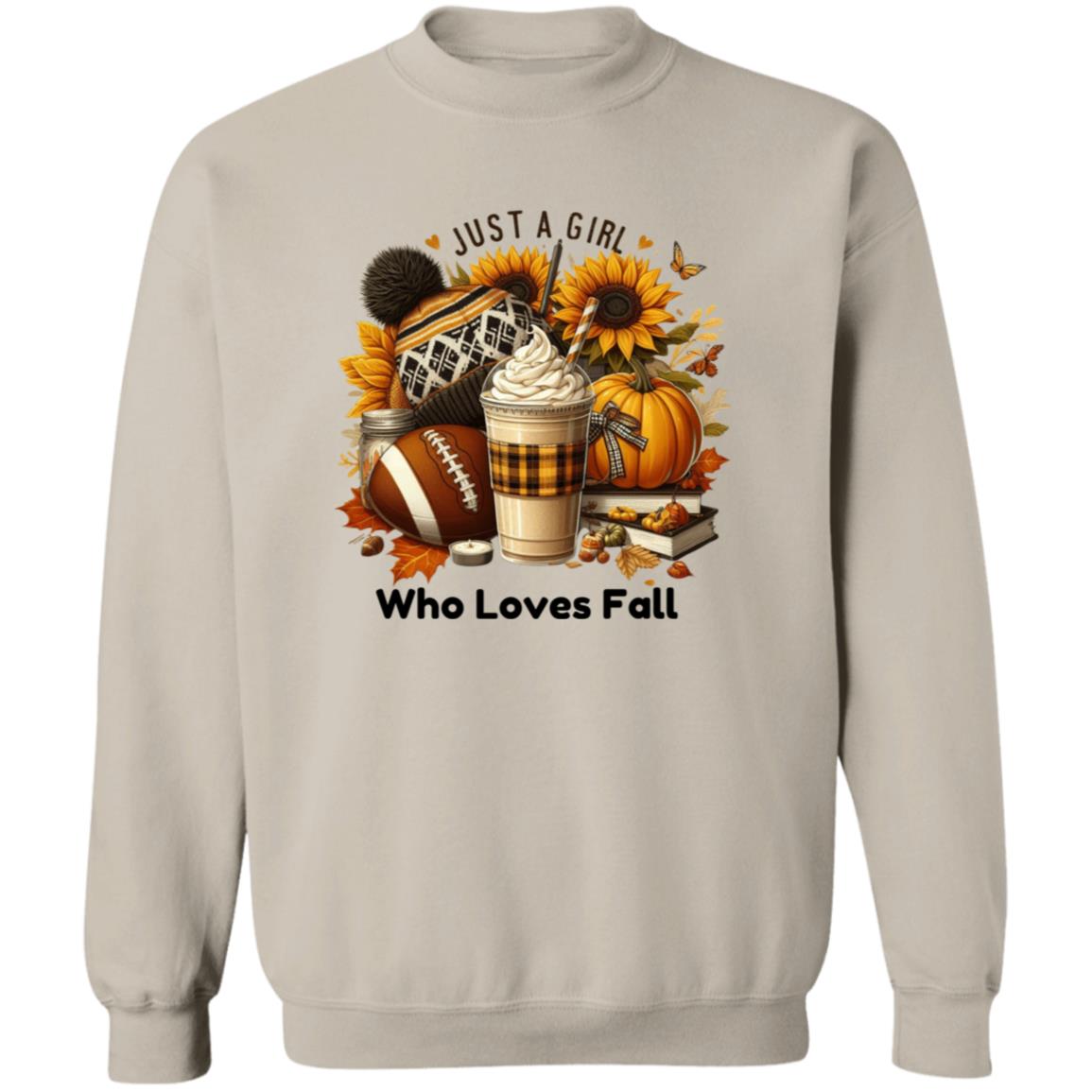 Just a Girl Who Loves Fall Sunflower | Sweatshirt | Hoodie | Fall Apparel