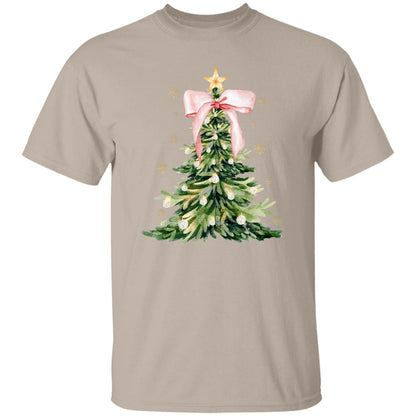 Sparkling Christmas Tree Sparkling Christmas Tree Pink Bow T-Shirt / Sweatshirt