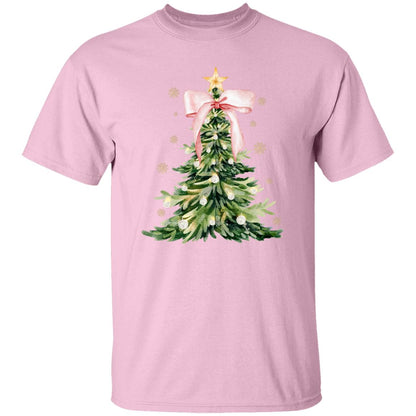 Sparkling Christmas Tree Sparkling Christmas Tree Pink Bow T-Shirt / Sweatshirt