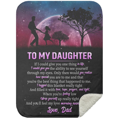 To My Daughter | Love Dad | Blanket