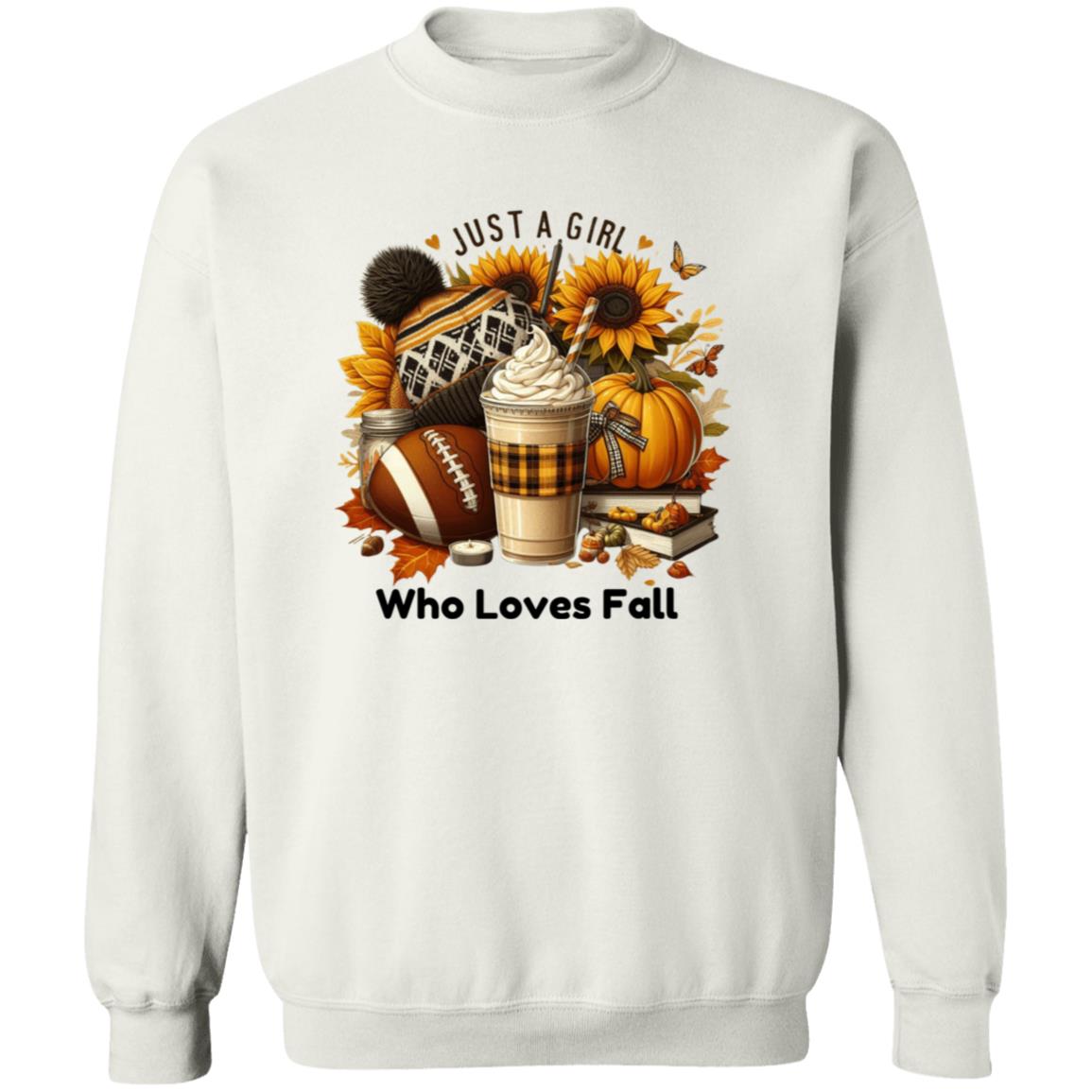 Just a Girl Who Loves Fall Sunflower | Sweatshirt | Hoodie | Fall Apparel