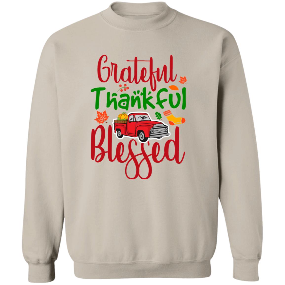 Grateful, Thankful, Blessed-Truck | Sweatshirt | Hoodie | Fall Apparel