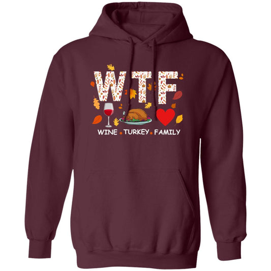 WTF Pullover Hoodie (White Letters)