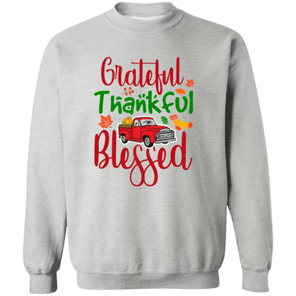 Grateful, Thankful, Blessed-Truck | Sweatshirt | Hoodie | Fall Apparel