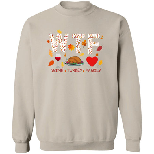 WTF Sweatshirt (Maroon Letters)