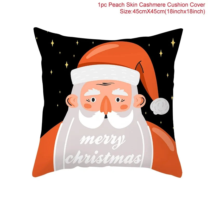 Cartoon Christmas Pillow Cover