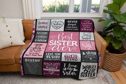 To My Sister | Best Sister Ever | Blanket