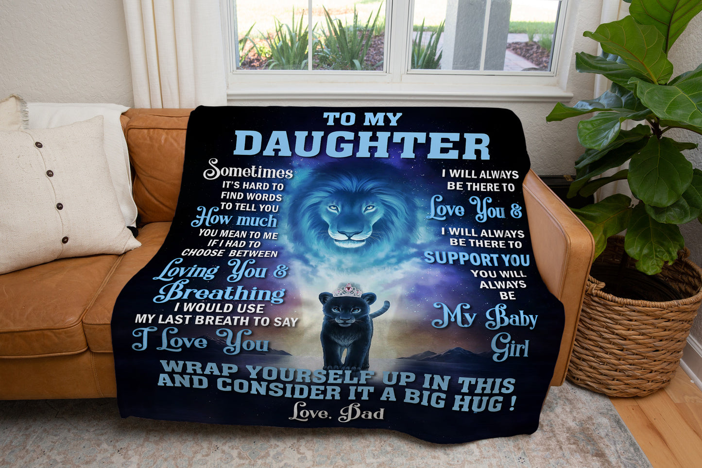 To My Daughter | I Will Always | Blanket