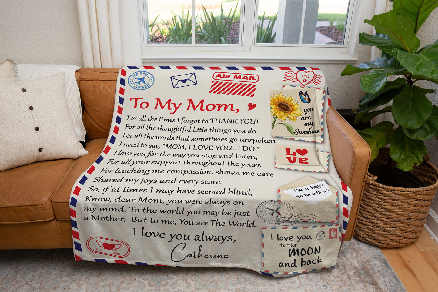 To My Mom | I Love You Always | Blanket