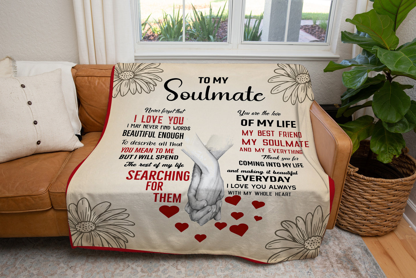 To My Soulmate | I Love You | Blanket