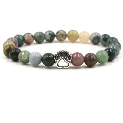 Pet Footprint Stone Bracelets