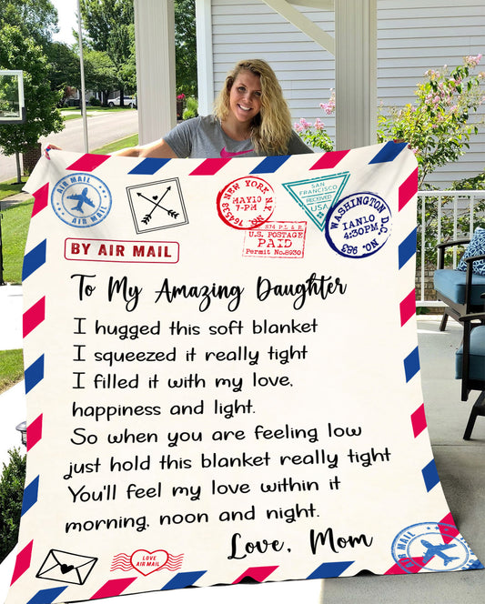 To My Amazing Daughter | Love Mom | Blanket