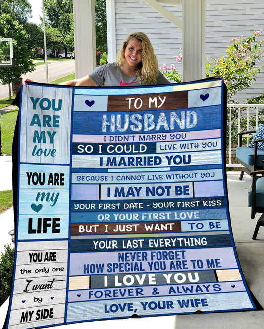 To My Husband | Forever & Always | Blanket