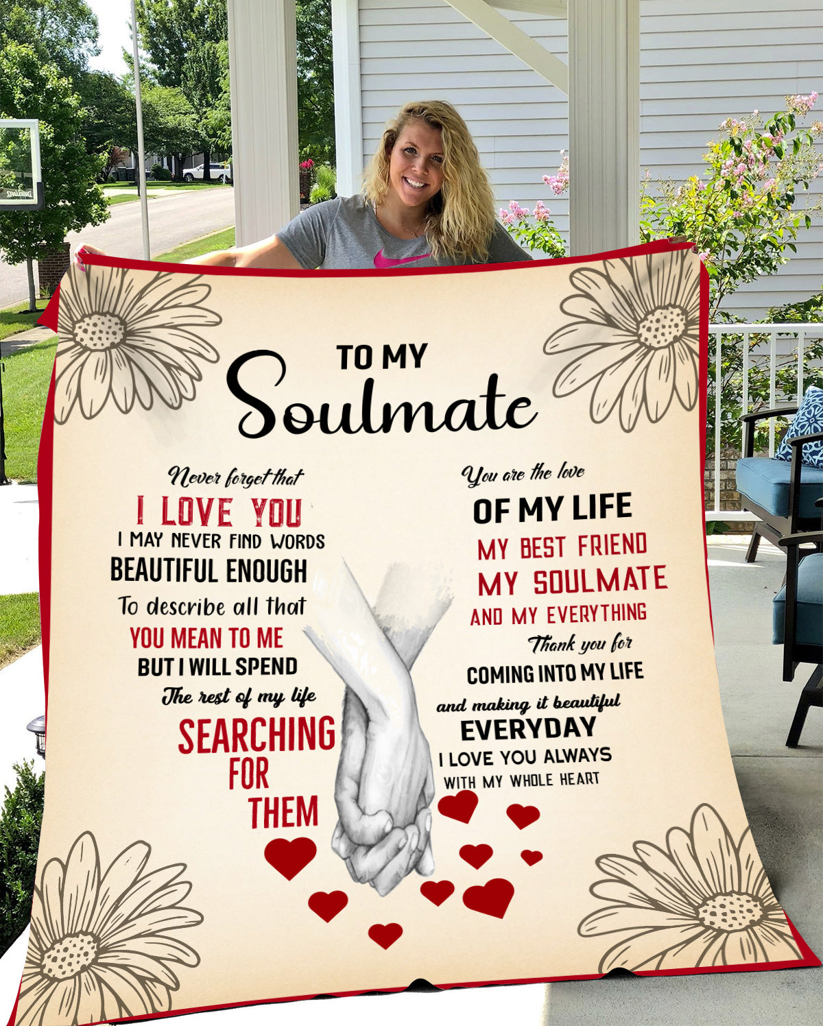 To My Soulmate | I Love You | Blanket