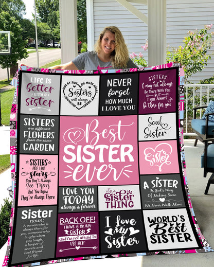 To My Sister | Best Sister Ever | Blanket