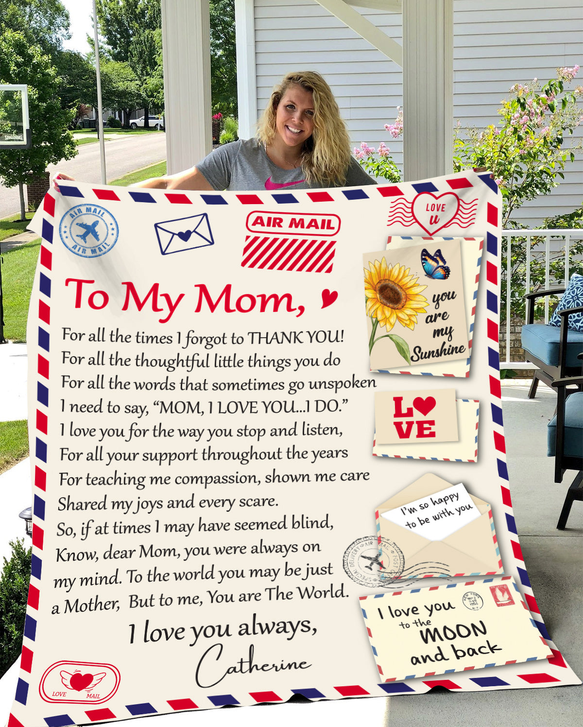 To My Mom | I Love You Always | Blanket