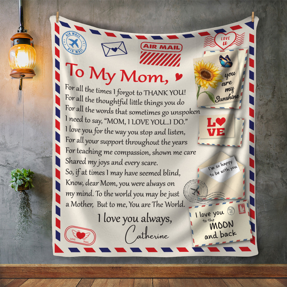 To My Mom | I Love You Always | Blanket