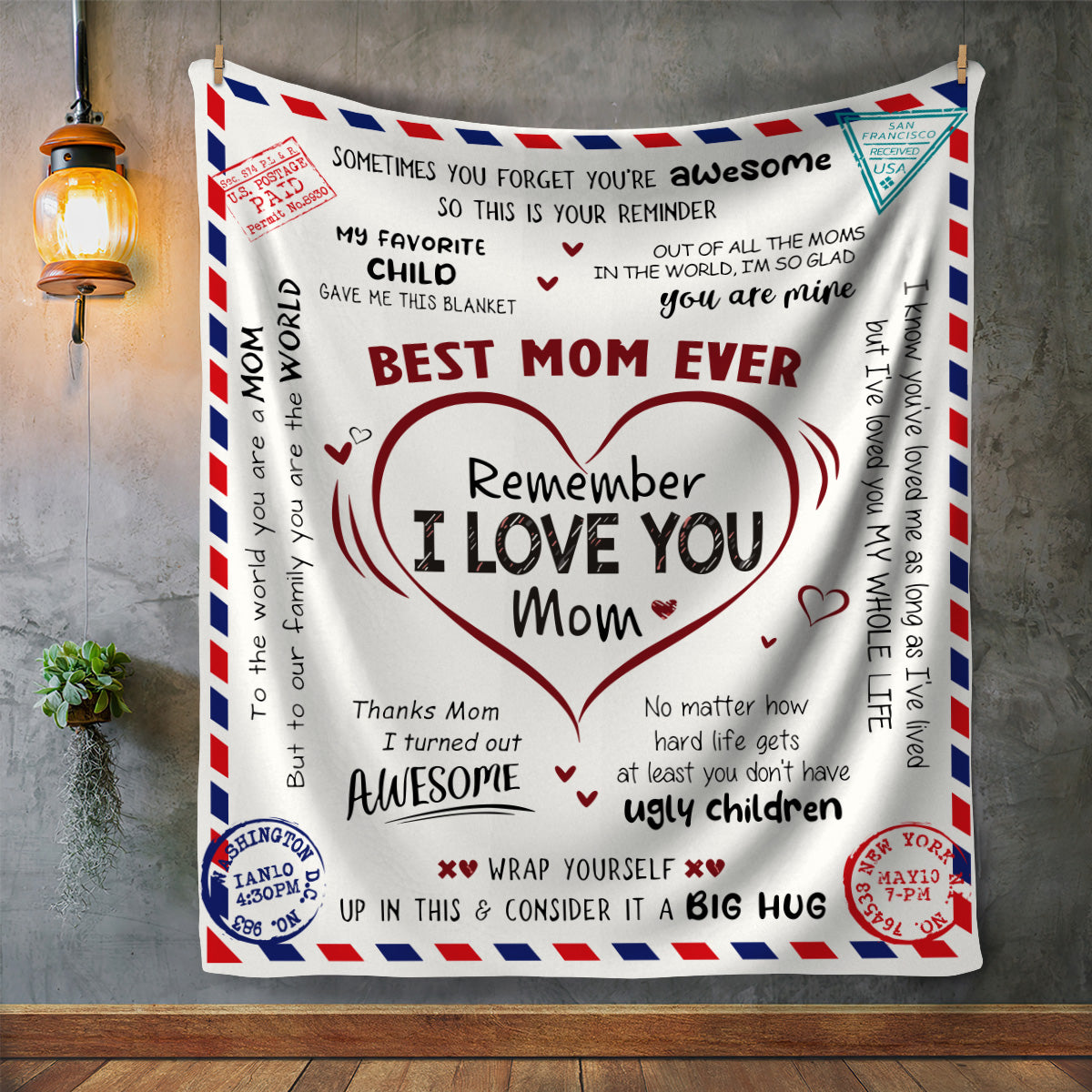 To My Mom | Best Mom Ever | Blanket