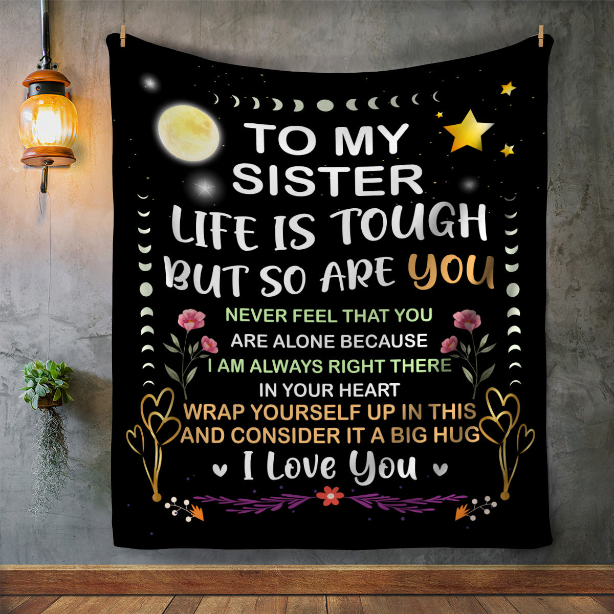 To My Sister | I Love You | Blanket