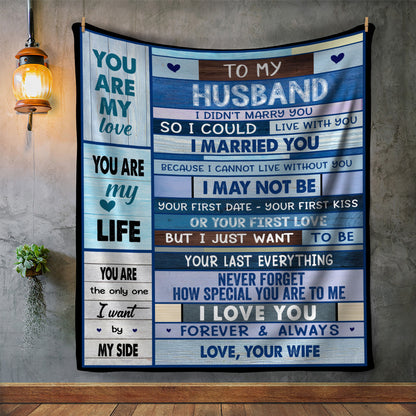 To My Husband | Forever & Always | Blanket