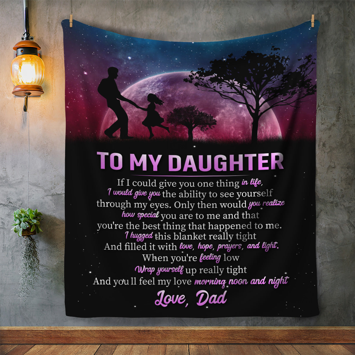 To My Daughter | Love Dad | Blanket