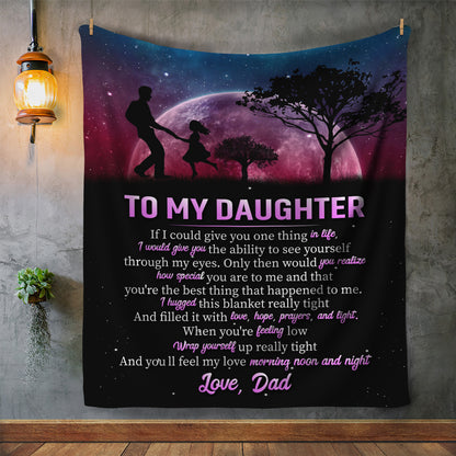 To My Daughter | Love Dad | Blanket