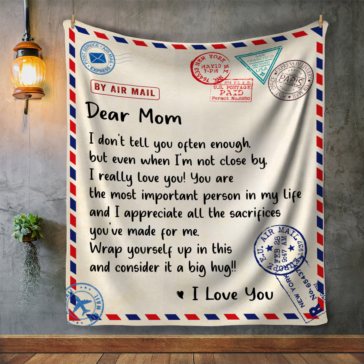 To My Mom | Dear Mom | Blanket