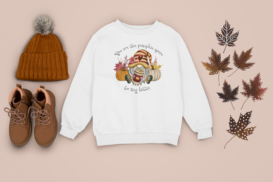 Pumpkin Spice Latte Gnome | LS T-Shirt | Sweatshirt | Hoodie | Fall Apparel