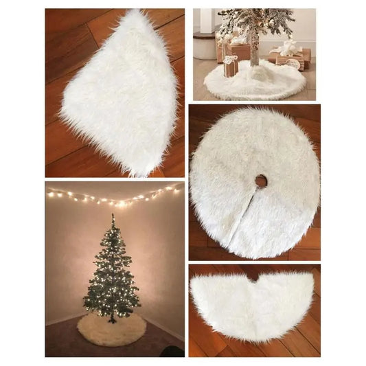 Fur Christmas Tree Skirt