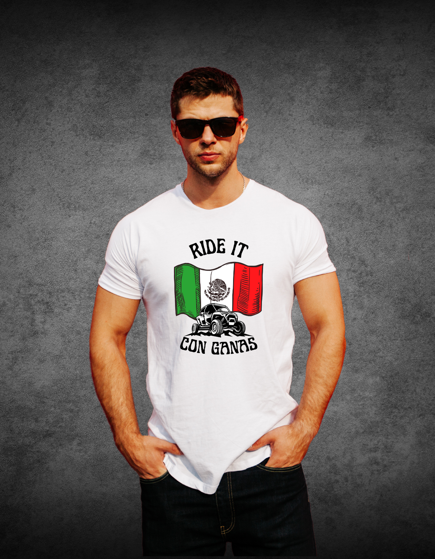 Ride It Con Ganas | Mexican Flag | T-Shirt | Sweatshirt | Hoodie