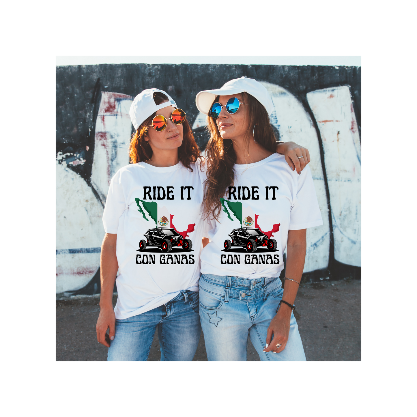 Ride It Con Ganas | Mexico Country Flag | T-Shirt | Sweatshirt | Hoodie