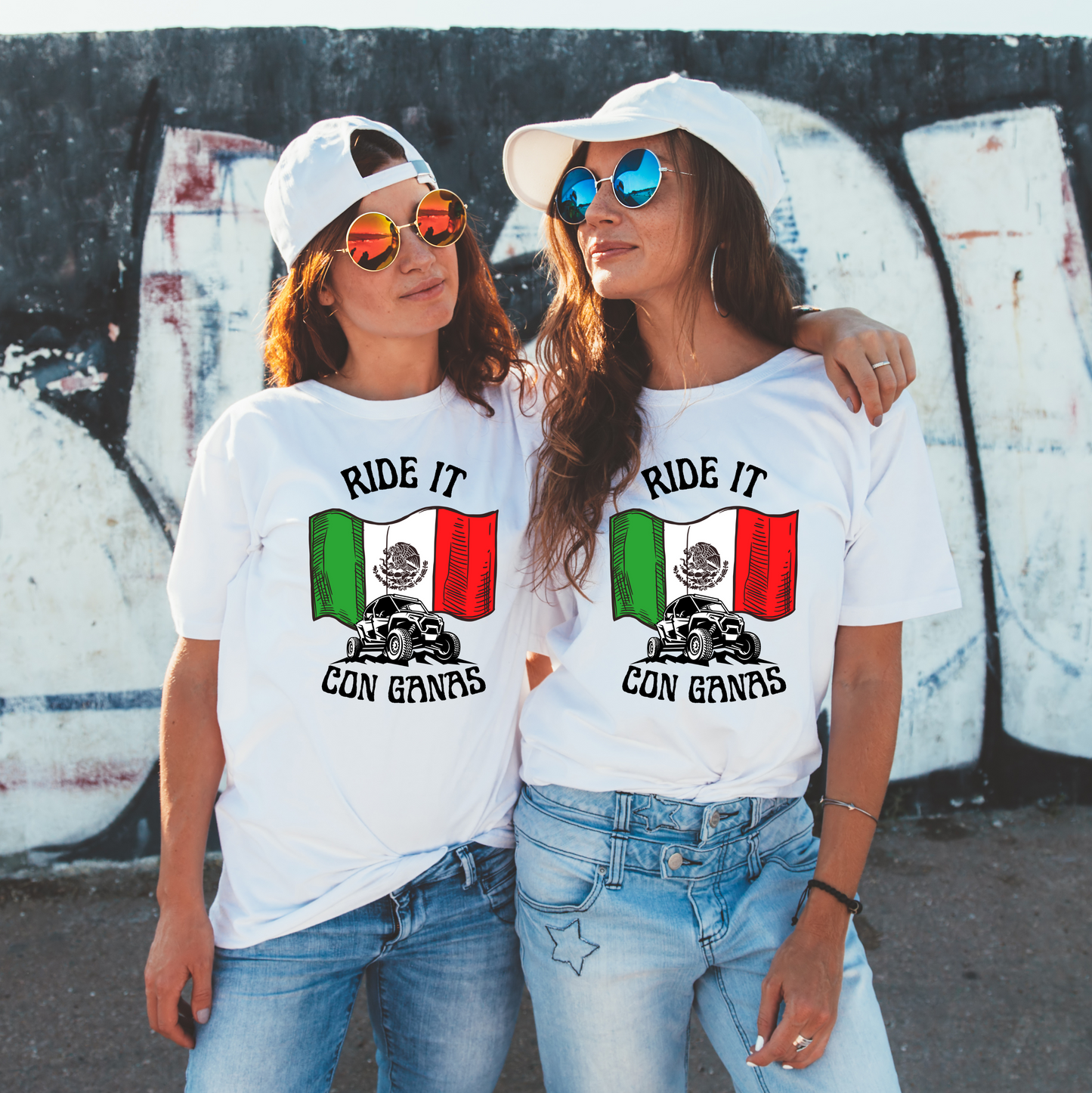 Ride It Con Ganas | Mexican Flag | T-Shirt | Sweatshirt | Hoodie