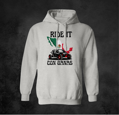 Ride It Con Ganas | Mexico Country Flag | T-Shirt | Sweatshirt | Hoodie