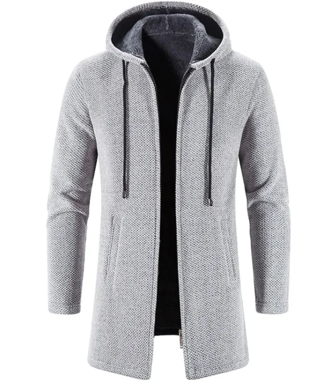 Men's All-Season Fleece-Lined Trend Cardigan – Versatile and Stylish