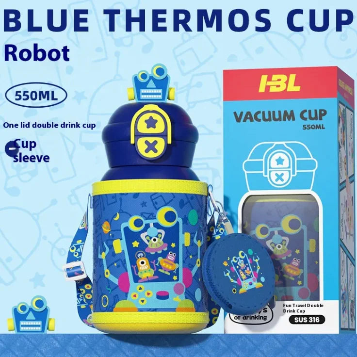 Robot Cartoon Vacuum Cup