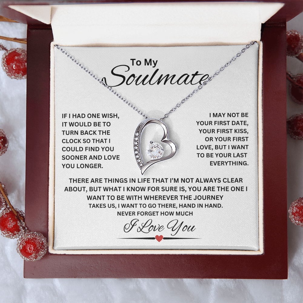 TO MY SOULMATE | NEVER FORGET (Forever Love Necklace)