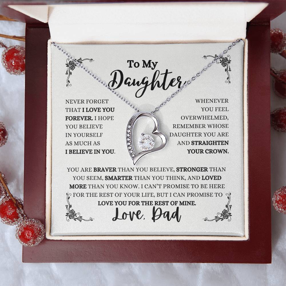 TO MY DAUGHTER / LOVE DAD (Forever Love Necklace)