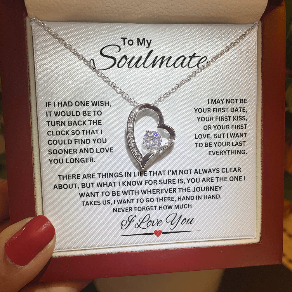 TO MY SOULMATE | NEVER FORGET (Forever Love Necklace)