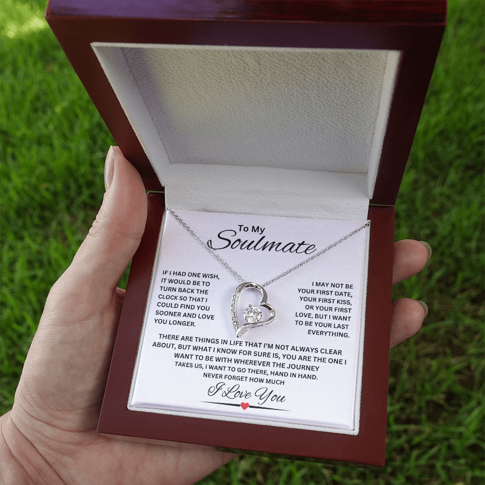 TO MY SOULMATE | NEVER FORGET (Forever Love Necklace)