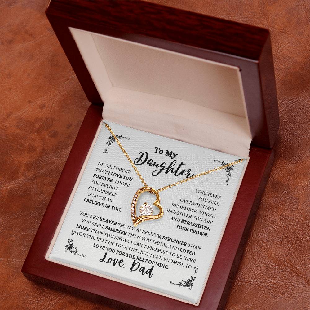 TO MY DAUGHTER / LOVE DAD (Forever Love Necklace)