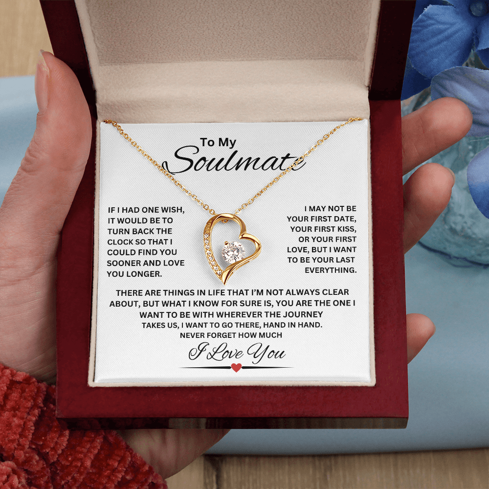 TO MY SOULMATE | NEVER FORGET (Forever Love Necklace)