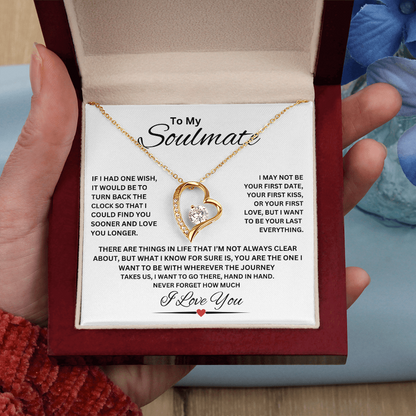 TO MY SOULMATE | NEVER FORGET (Forever Love Necklace)