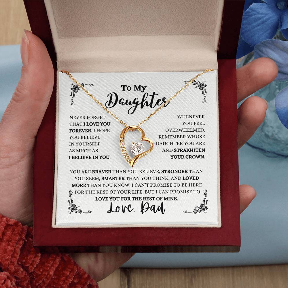 TO MY DAUGHTER / LOVE DAD (Forever Love Necklace)