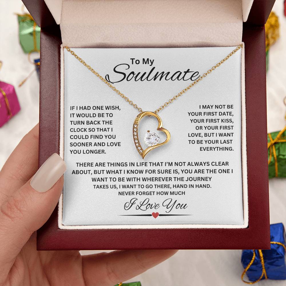 TO MY SOULMATE | NEVER FORGET (Forever Love Necklace)