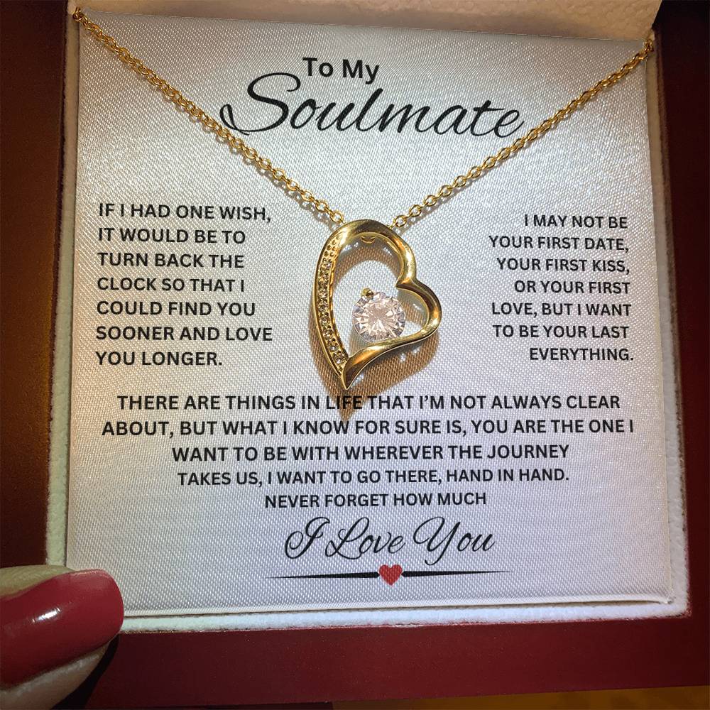 TO MY SOULMATE | NEVER FORGET (Forever Love Necklace)